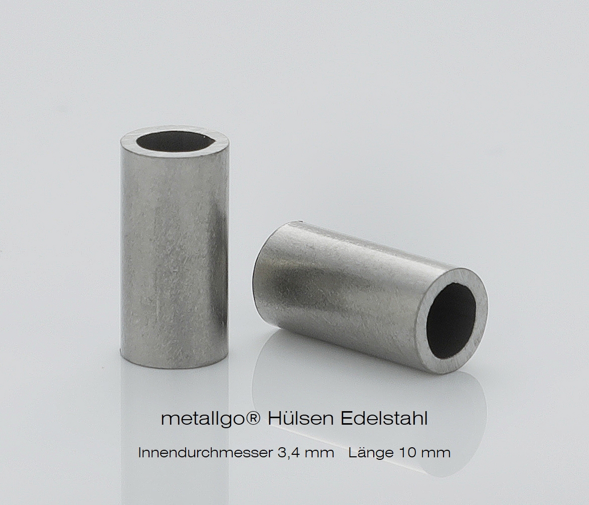 Edelstahlhülse 5x3,4x0,8 mm (bis M3)