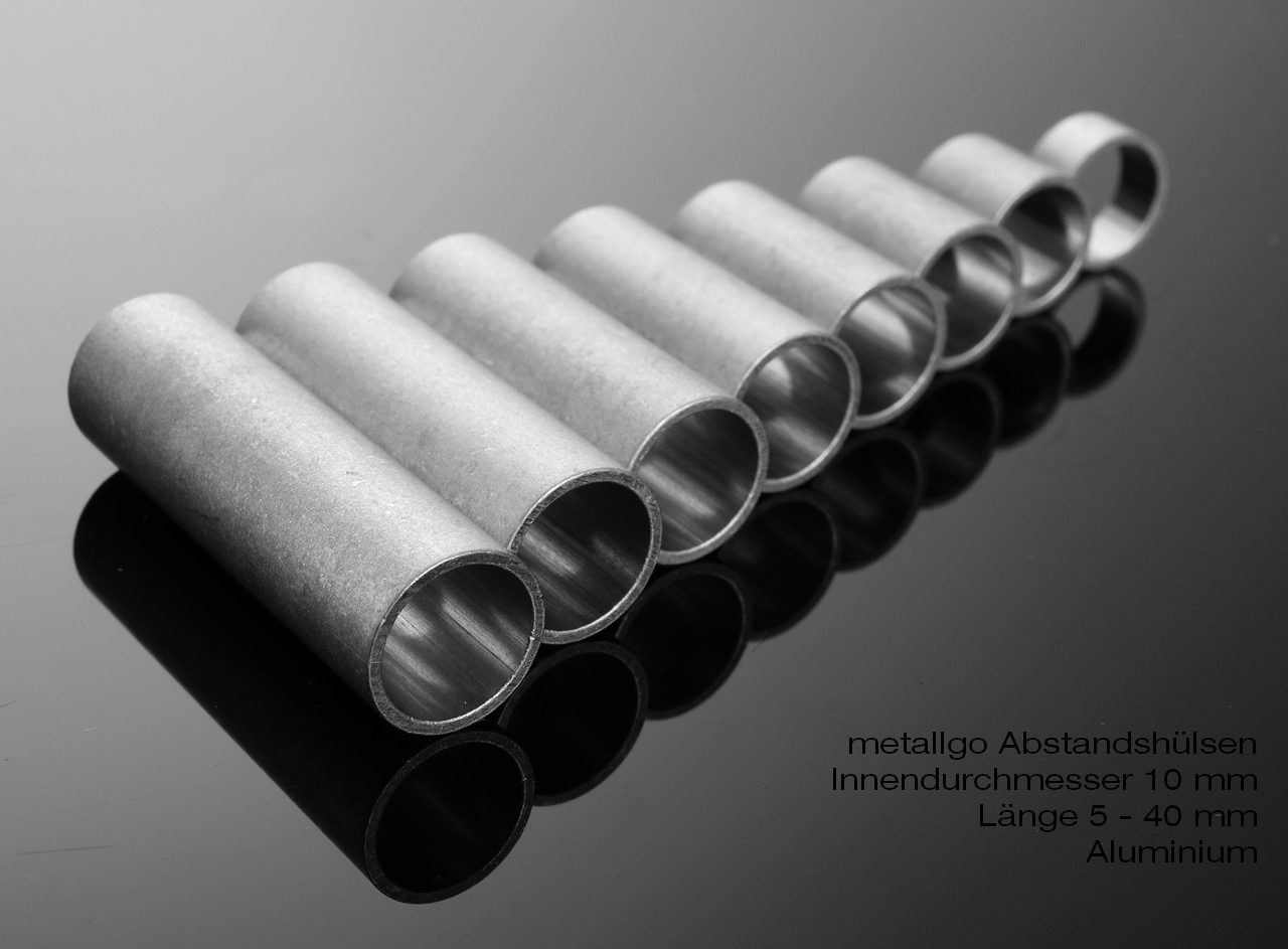 Aluminiumhülse 12x10x1 mm (bis M10)